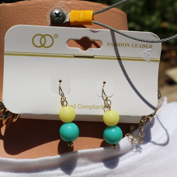 NEW Tropical Boho Bead Statement Necklace Set Wow! - Picture 2 of 4